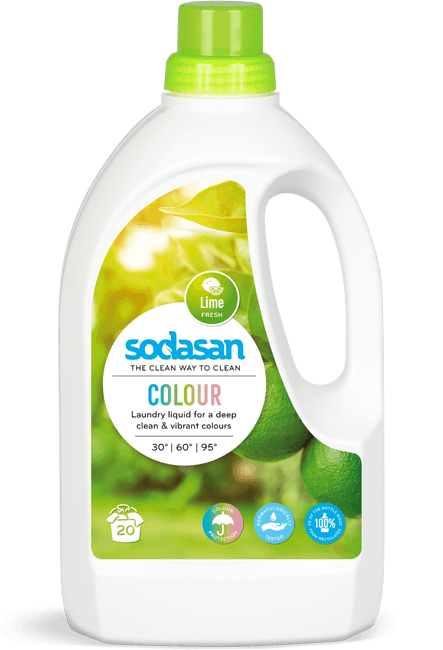 Detergent lichid pentru rufe colorate cu lime ecologic 1.5l Sodasan