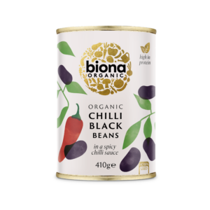 Fasole neagra in sos chilli la conserva bio 410g Biona