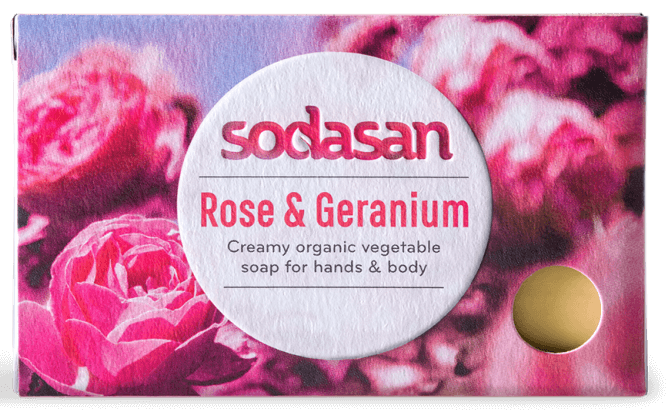 Sapun crema cu trandafir salbatic ecologic 100g Sodasan