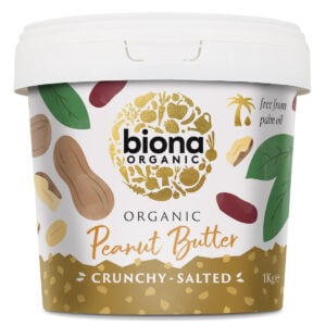 Crema de arahide crunchy bio cu sare 1kg Biona