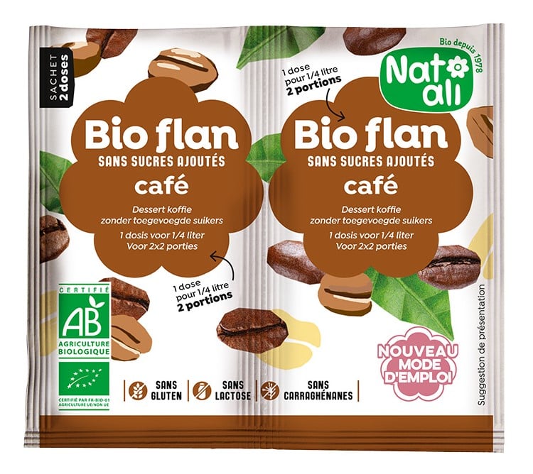 Budinca de cafea bio 2 buc x 5.5g 11g Nat-ali