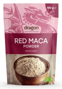 Maca rosie pulbere bio 100g Dragon Superfoods