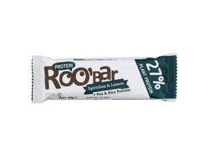 Baton proteic cu spirulina si lamaie bio 40g Roobar