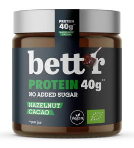 Crema proteica de alune de padure si cacao bio 250g Bettr