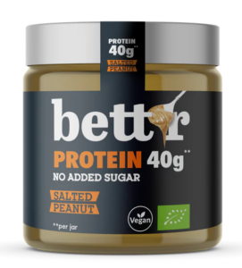 Crema proteica de arahide sarate bio 250g Bettr