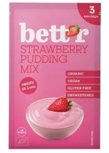 Mix pentru budinca cu capsuni bio 30g Bettr