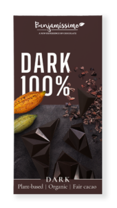 Ciocolata neagra 100% bio 60g Benjamissimo