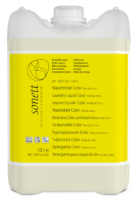 Detergent lichid pentru rufe colorate cu menta si lamaie ecologic 10l Sonett