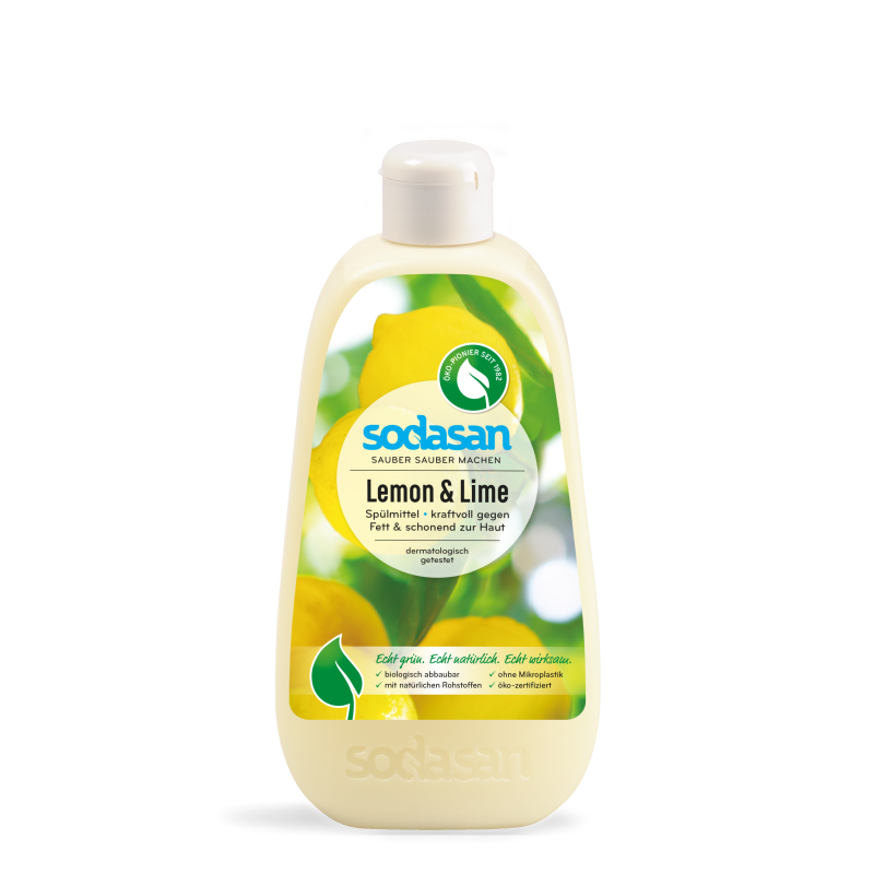 Detergent lichid pentru vase cu lamaie ecologic 500ml Sodasan