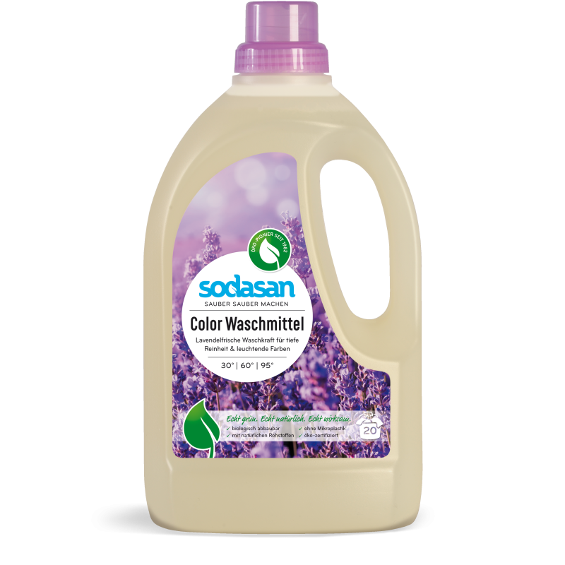 Detergent lichid pentru rufe albe si color cu lavanda ecologic 1.5l Sodasan