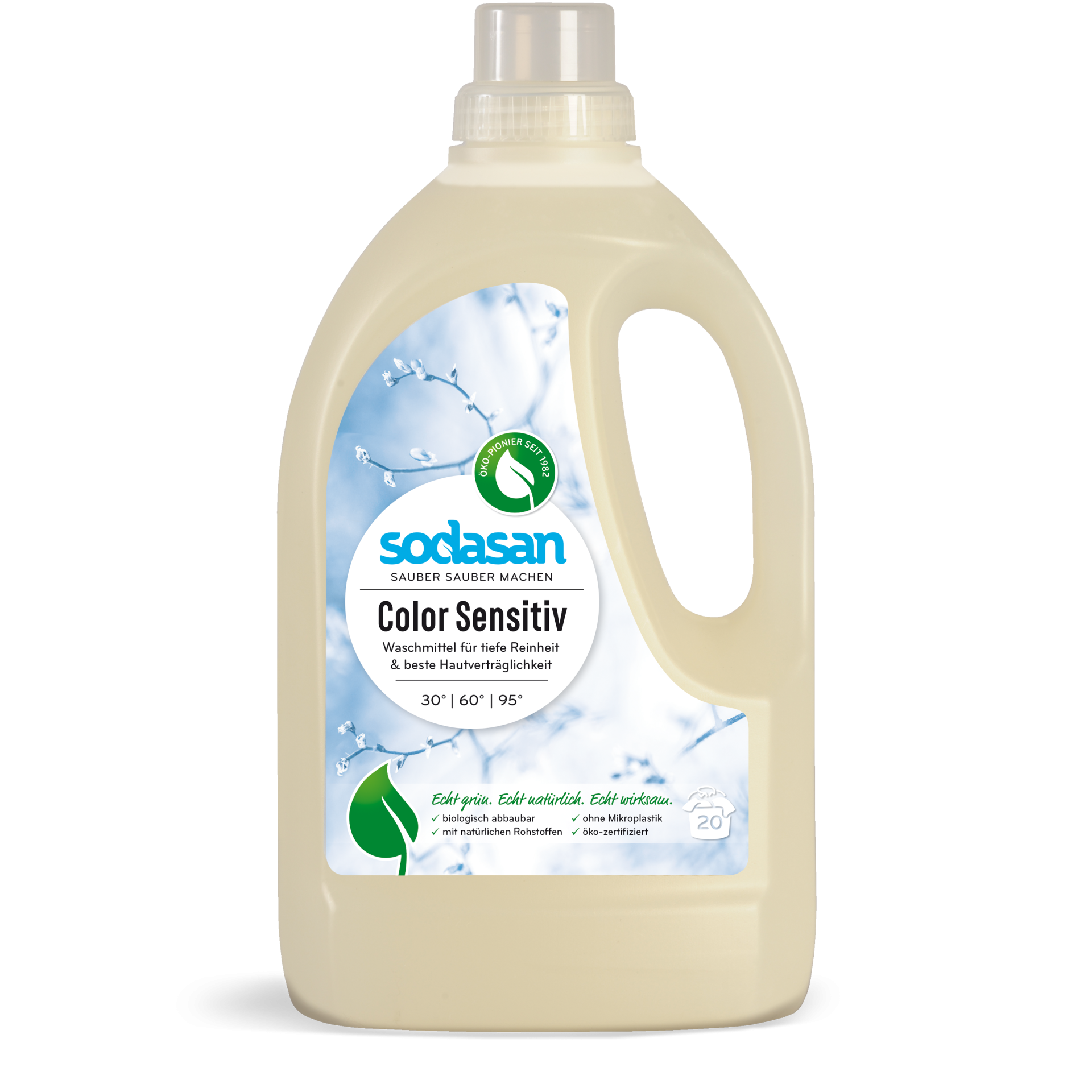 Detergent lichid pentru rufe colorate sensitiv ecologic 1.5l Sodasan