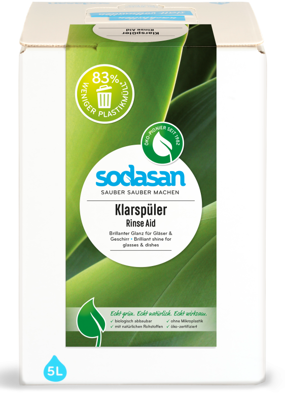 Solutie de clatire pentru masina de spalat vase ecologica 5l Sodasan