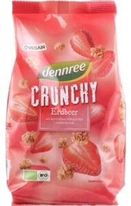 Cereale crunchy cu capsuni bio 375g Dennree