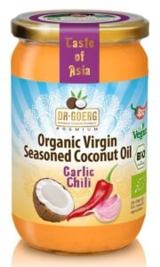 Ulei de cocos cu usturoi si chilli bio 190ml Dr. Goerg