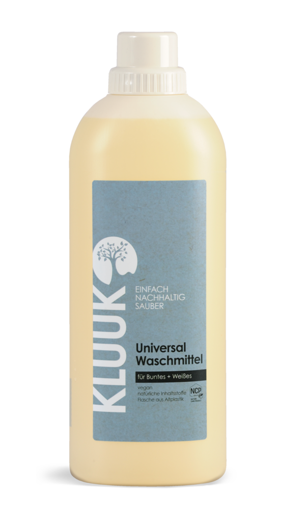 Detergent universal lichid pentru rufe colorate si albe 1l Kluuk
