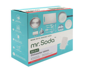 Tablete pentru masina de spalat vase cu bicarbonat de sodiu 30 bucati x 20g Mr. Soda