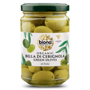 Masline verzi bella di cerignola in saramura bio 280g Biona
