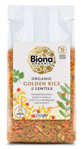Orez auriu si linte bio 250g Biona