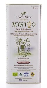 Ulei de masline extravirgin myrtoo bio 5l Stamatakos Olivegrove