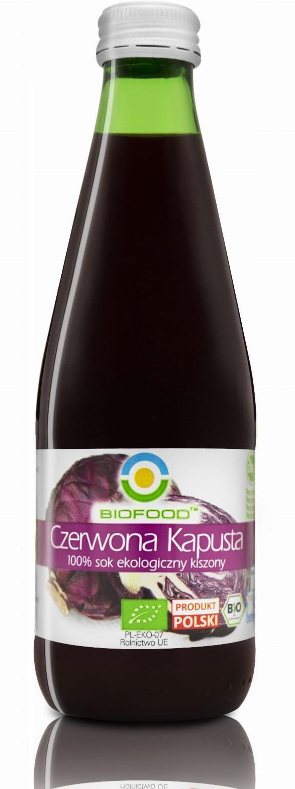 Suc de varza rosie lactofermentata bio 300ml Biofood