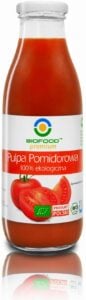 Pulpa de rosii bio 500ml Biofood