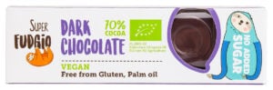 Baton de ciocolata neagra bio 40g Super Fudgio