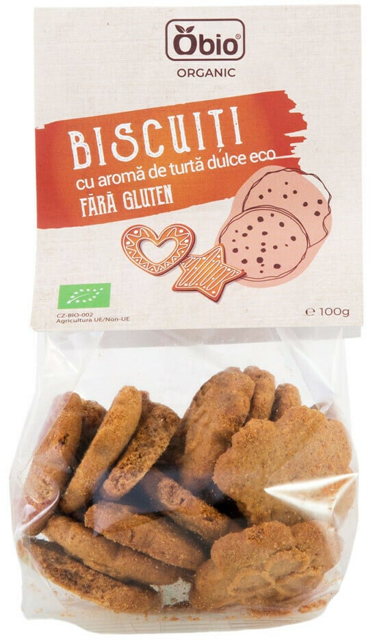 Biscuiti cu aroma de turta dulce bio 100g Obio
