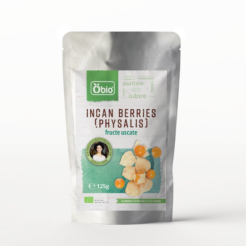 Incan berries fructe uscate bio 125g Obio