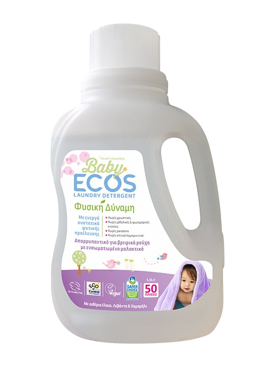 Detergent pentru hainutele bebelusilor cu lavanda si musetel 1.5L Ecos