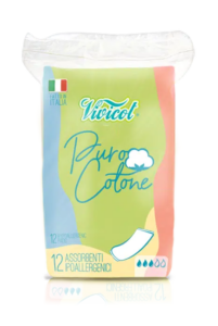 Absorbante fara aripioare din bumbac hipoalergenic 3 picaturi 12buc Vivicot