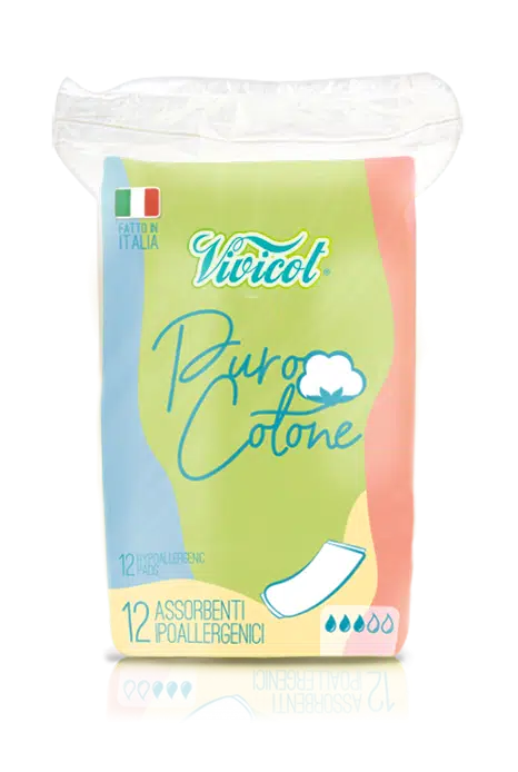 Absorbante fara aripioare din bumbac hipoalergenic 3 picaturi 12buc Vivicot