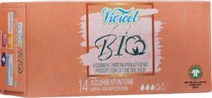 Tampoane cu aplicator din bumbac hipoalergenic ecologic 3 picaturi 14buc Vivicot