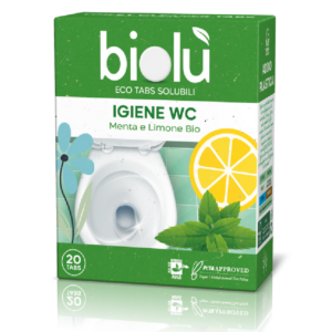 Tablete pentru toaleta cu menta si lamaie ecologice 20 bucati 47.5g Biolu