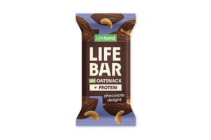 Baton proteic de ovaz cu ciocolata bio 40g Lifebar