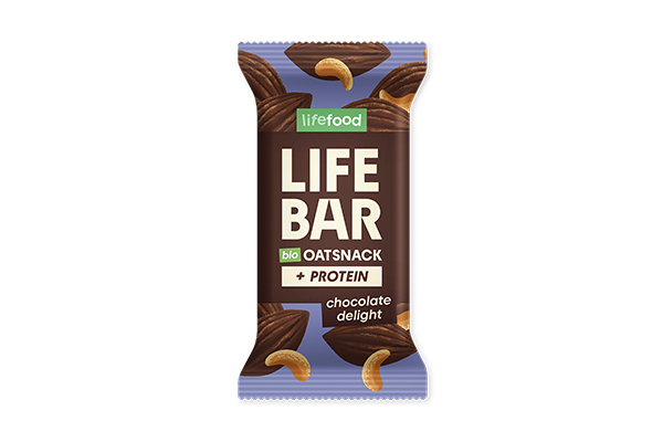Baton proteic de ovaz cu ciocolata bio 40g Lifebar