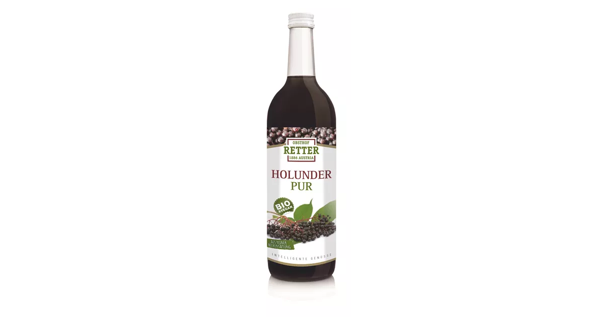 Suc din fructe de soc pur 750ml Retter