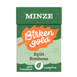 Drajeuri cu menta indulcite cu xylitol 30g Birkengold
