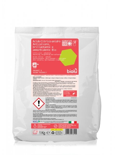 Acid citric pentru rufe ecologic 1kg Biolu