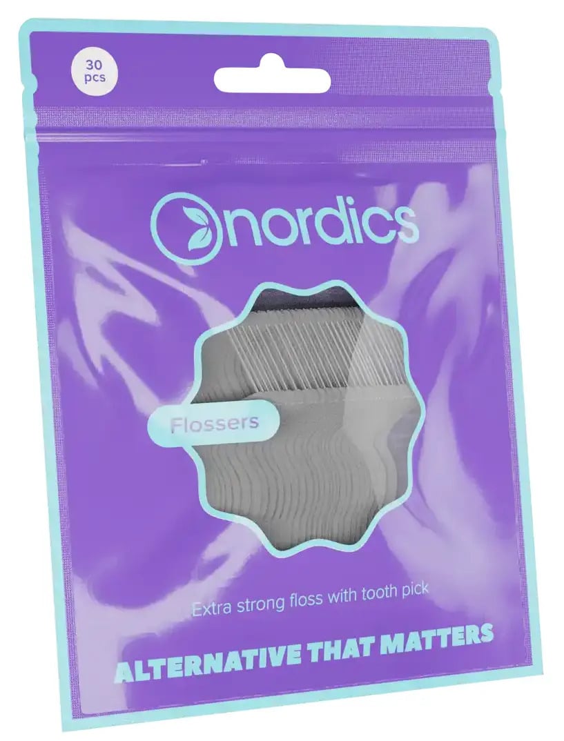 Ata dentara pe suport cu scobitoare 30buc Nordics