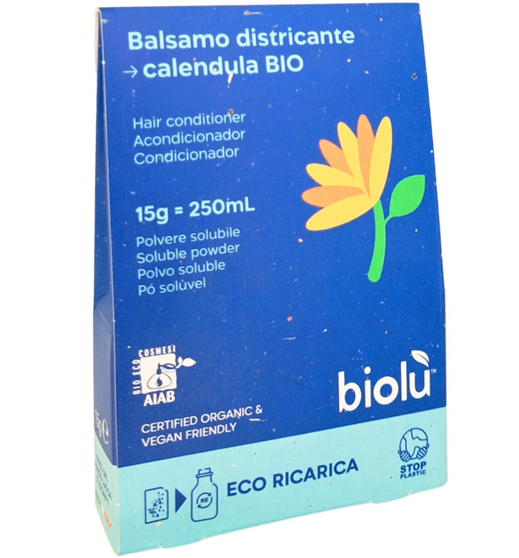 Balsam de par cu galbenele pudra - refill ecologic 15g Biolu