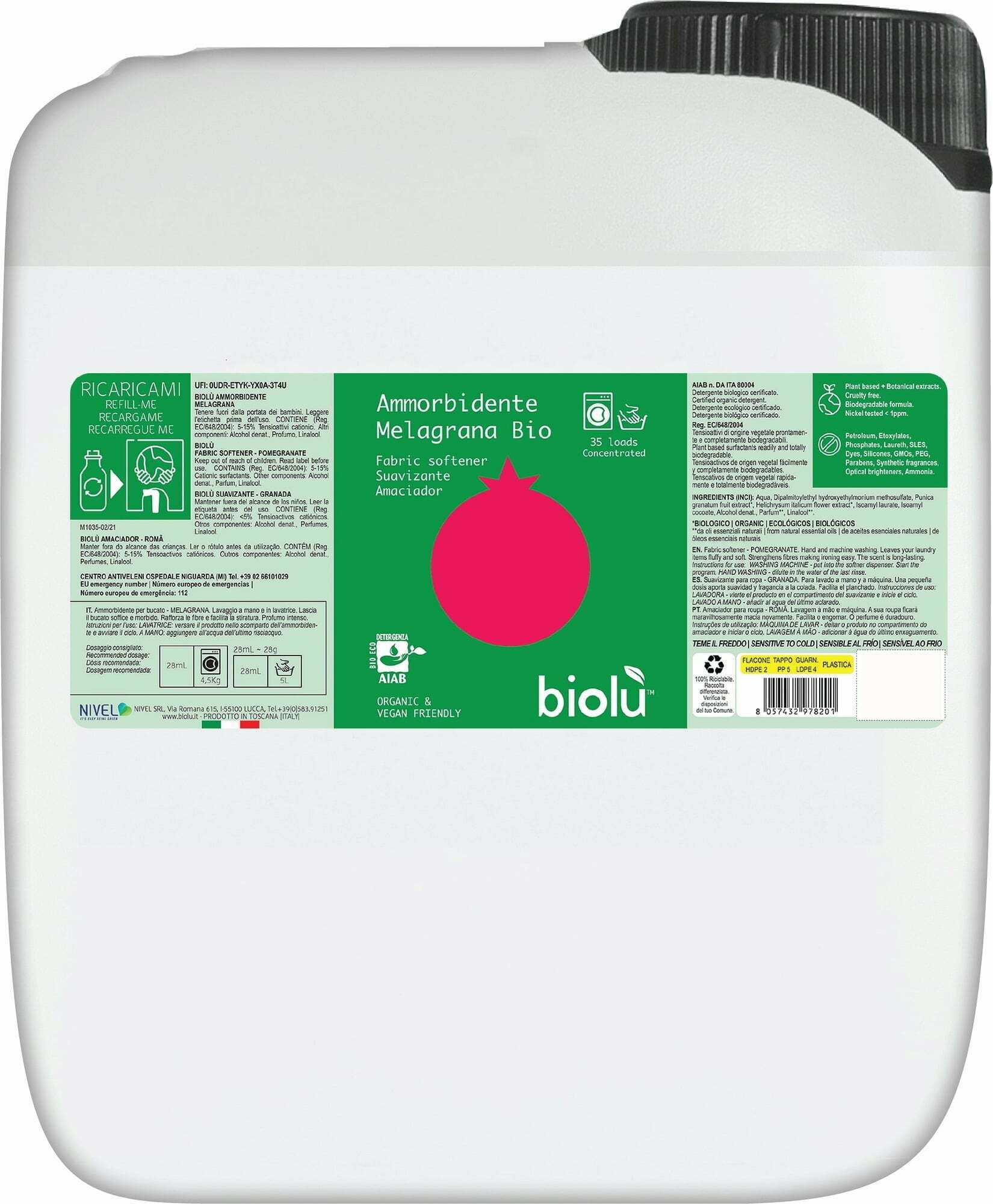 Balsam de rufe cu rodie ecologic 5l Biolu