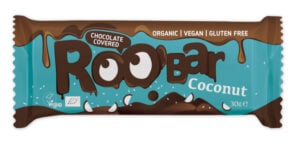 Baton cu cocos invelit in ciocolata bio  30g Roobar
