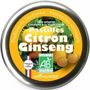 Bomboane artizanale cu lamaie si ginseng bio 45g Aromandise