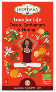 Ceai balance your day - love for life - cacao, cardamom si portocala bio 16dz x 2g 32g Shotimaa
