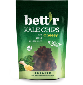 Chips din kale cu aroma de branza bio 30g Bettr