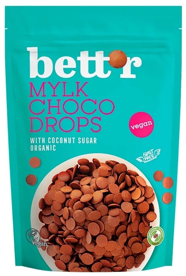 Choco drops milk bio 200g Bettr