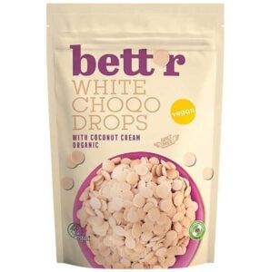 Choco drops din ciocolata alba bio 200g Bettr