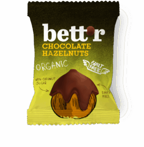 Alune de padure invelite in ciocolata bio 40g Bettr