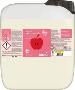 Detergent lichid pentru rufe albe si colorate cu mere rosii ecologic 5l Biolu