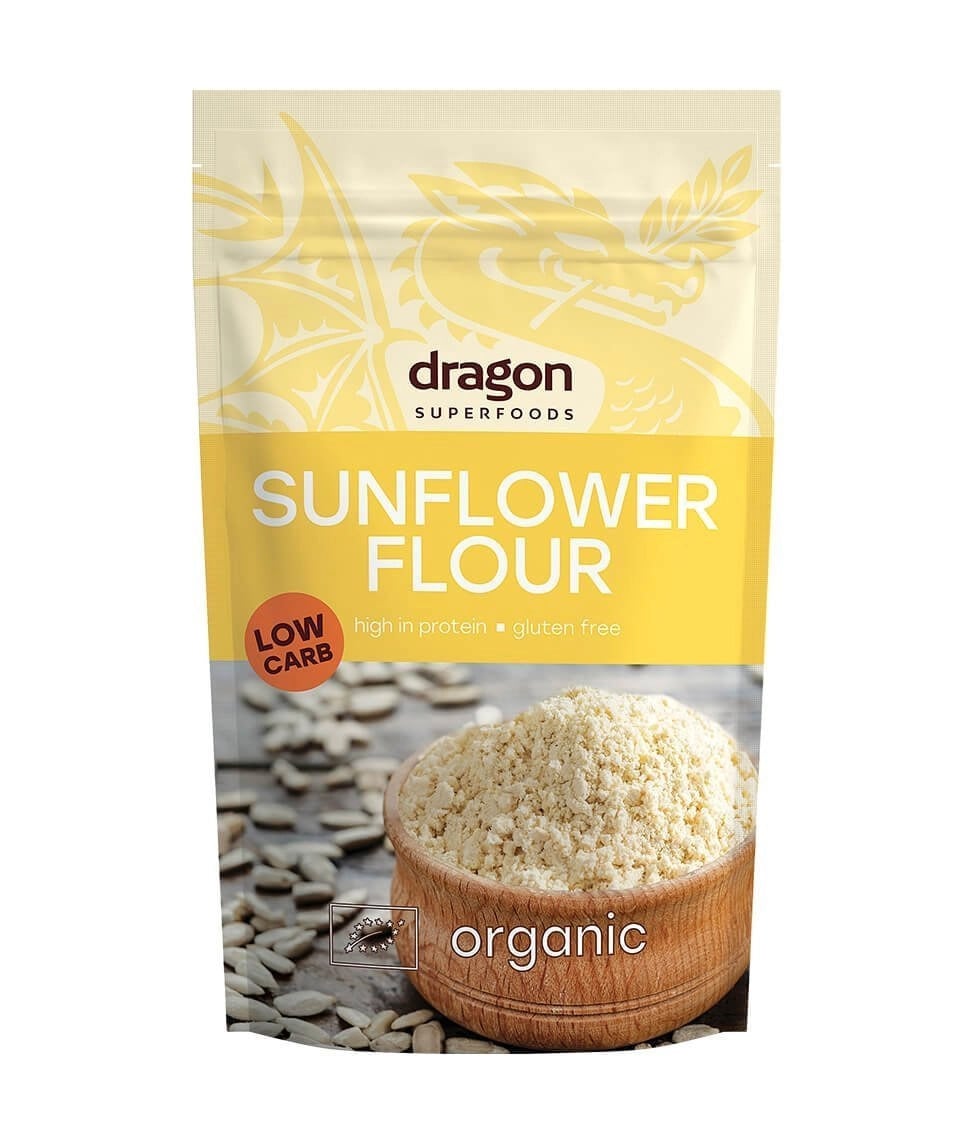 Faina din seminte de floarea soarelui bio 200g Dragon Superfoods